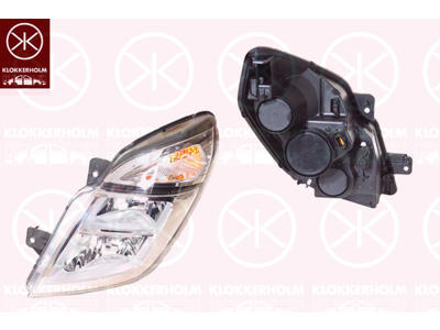Forlygte, højre, Lysstyrke [lx]: 25, H7/H1, uden indstillingsmotor for LWR, AL