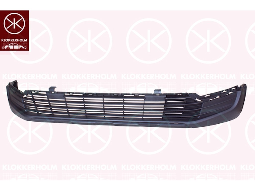 Bumper, Front, black, Lower Section