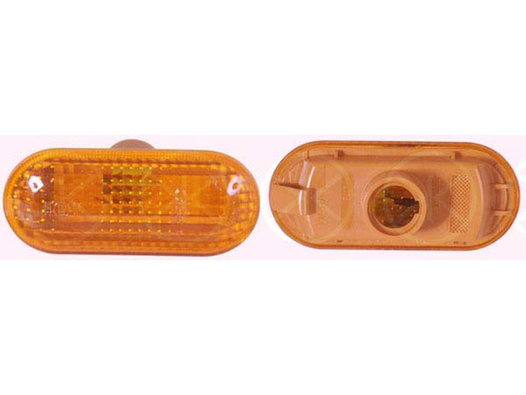 Direction Indicator, yellow, lateral installation, oval