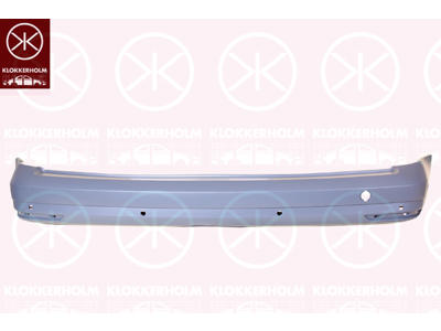 Bumper, w/primer, Rear, with hole(s) for park distance control, Trim Level: KORT MODEL