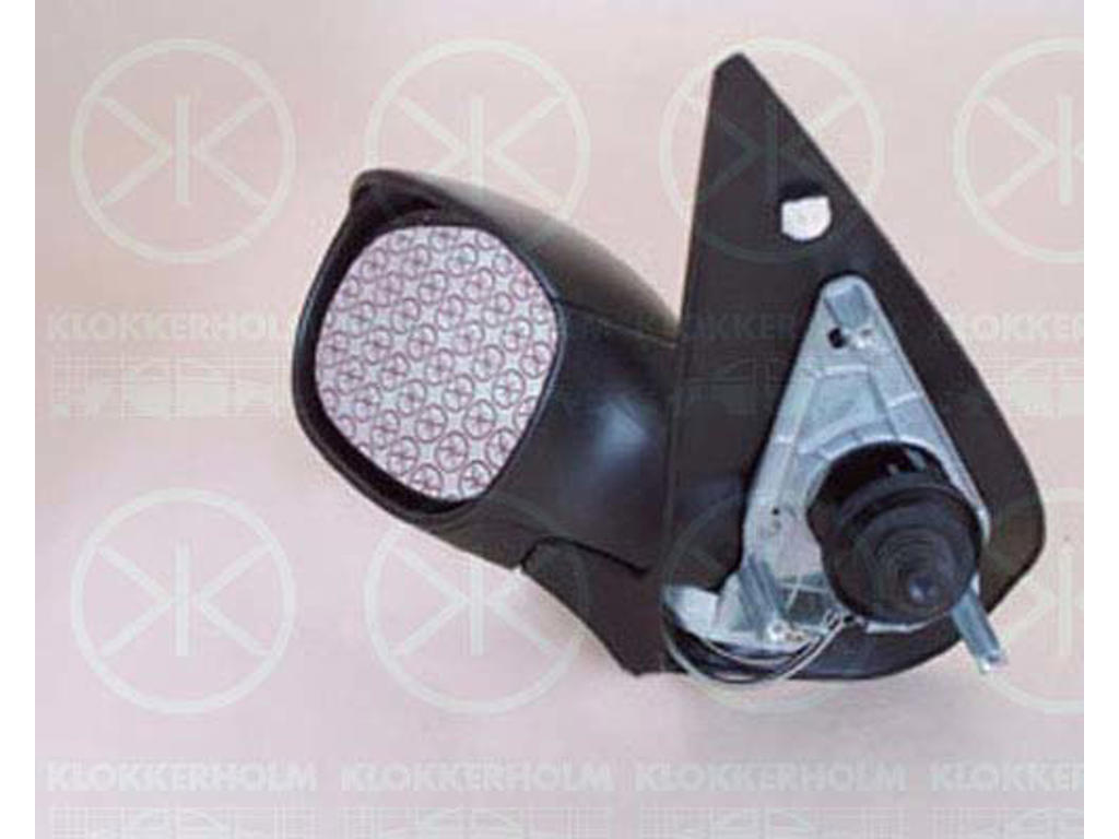 Exterior Mirror, Control: cable pull, Convex, Right