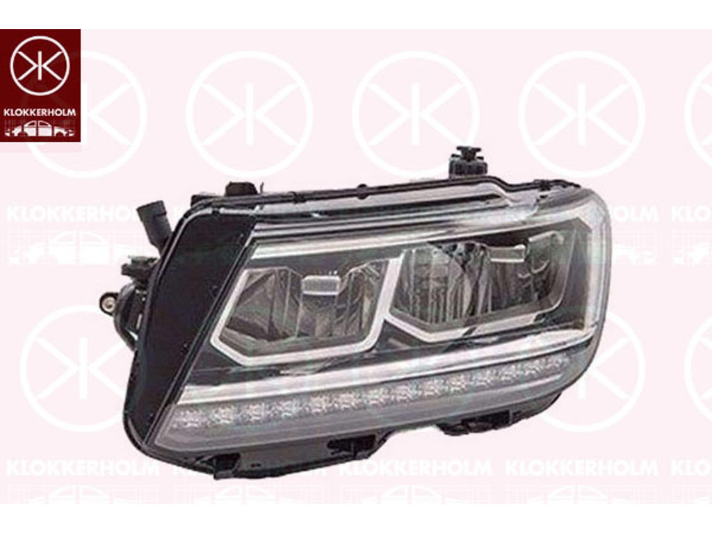 Headlight, Right, LED, with daytime running light (LED), without LED control unit for daytime running-/position ligh, AL