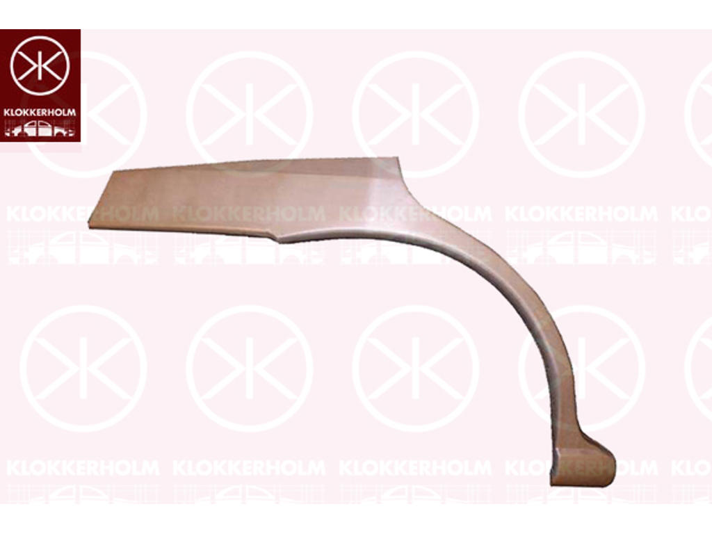 Quarter Panel, 4-dr, Right, Wheel Arch Border, Repair Panel