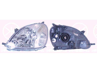 Headlight, H4, with motor for headlamp levelling, Valeo, Left, Indicator Colour: white, Illuminance [lx]: 12.5
