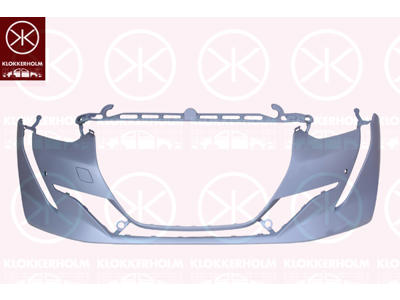 Bumper, w/primer, Front, with hole(s) for park distance control, Number of bores: 2