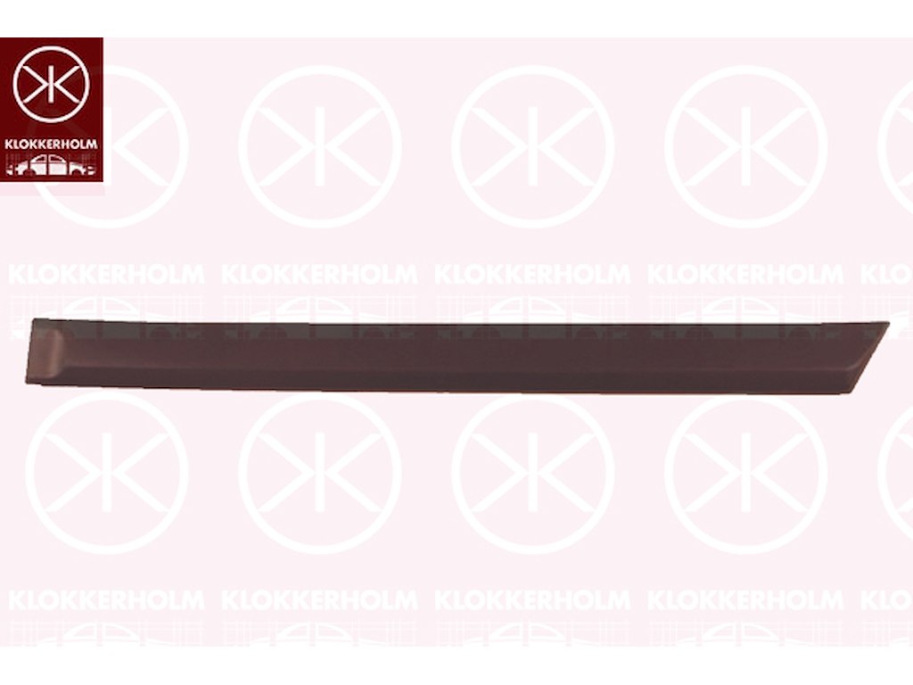 Prydnads-/ Skyddlist, dörr, 4-drs, vänster bak, svart