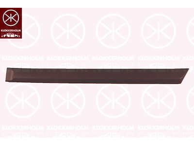 Prydnads-/ Skyddlist, dörr, 4-drs, vänster bak, svart