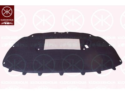 Engine Compartment Noise Insulation, Centre Section, Fitting Position: Bonnet