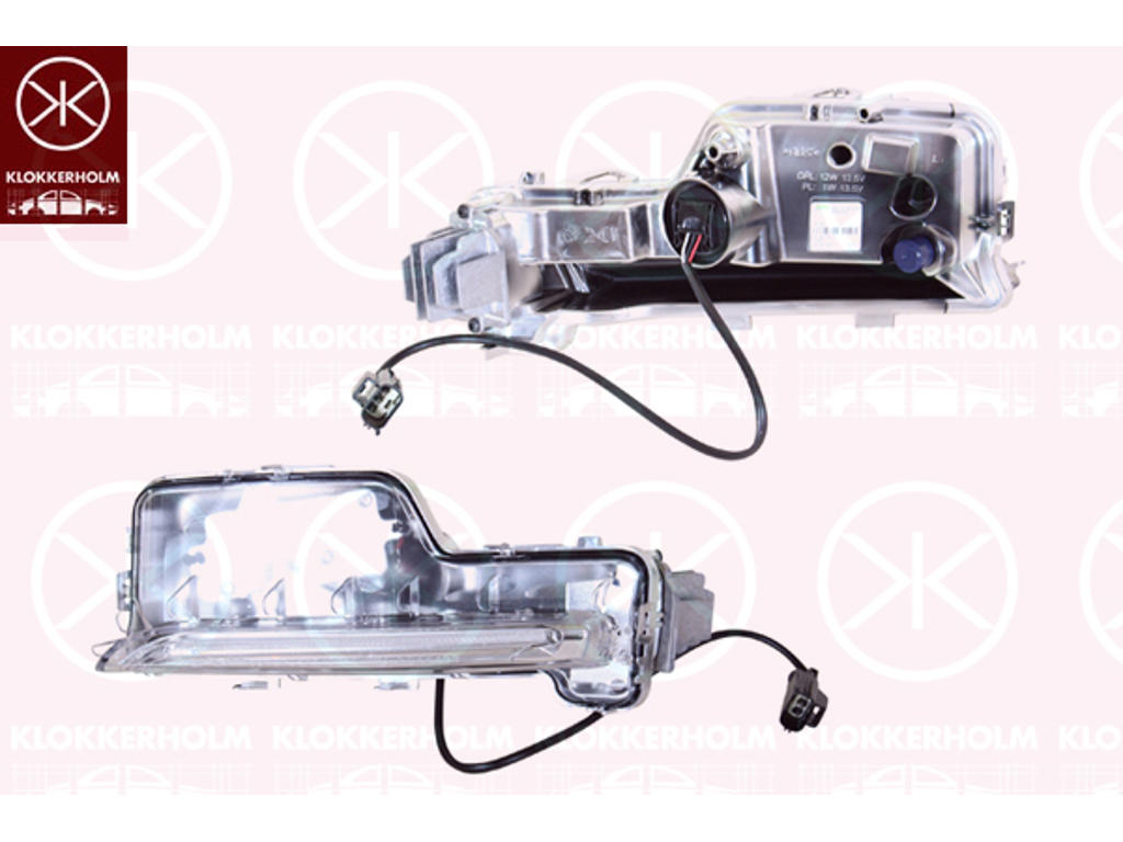 Daytime Running Light, Right Front, LED, Valeo