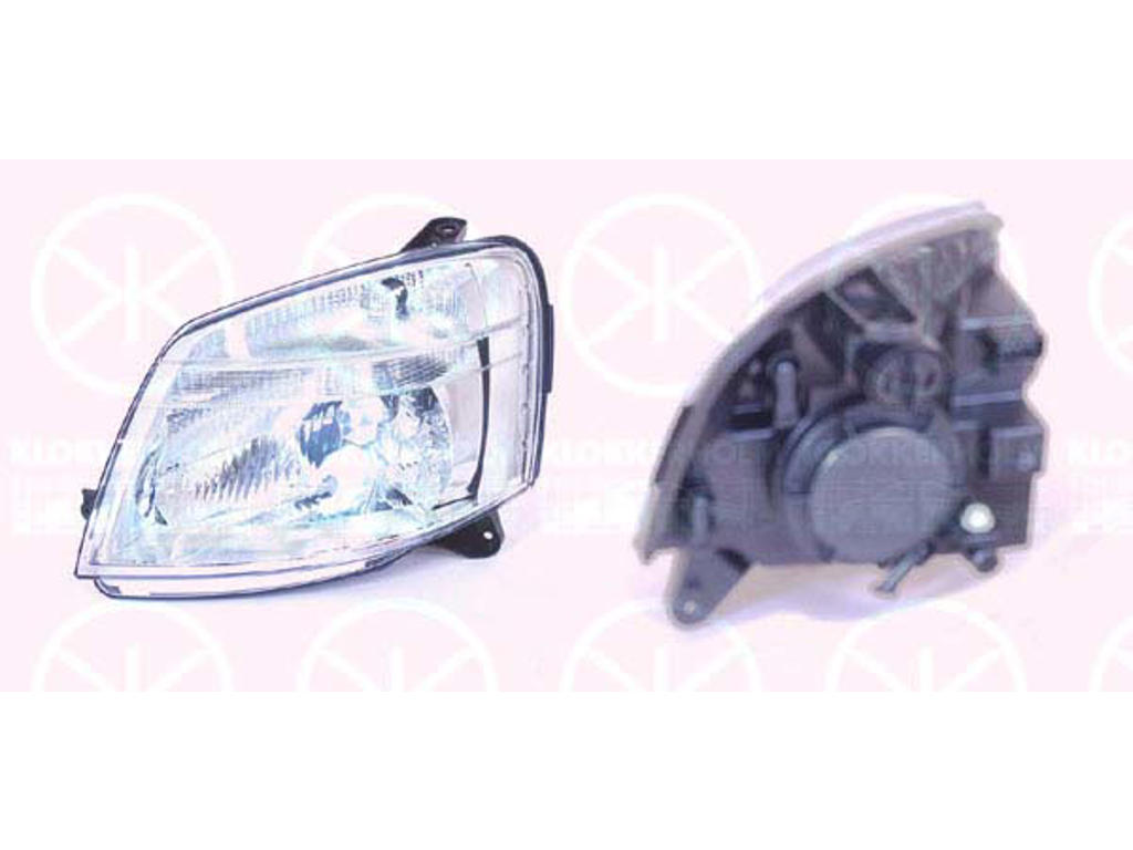 Headlight, H4, for vehicles with headlight levelling, with motor for headlamp levelling, Visteon, for right-hand traffic, Right, Illuminance [lx]: 20