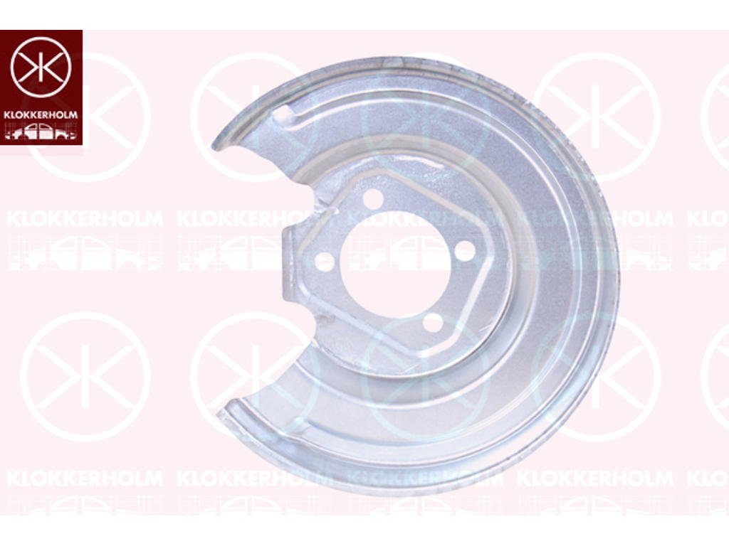 Bromssköld, Bakaxel höger, för bromsskivediameter [mm]: 259, för bromsskivediameter [mm]: 270, Diameter 1/diameter 2 [mm]: 300/72, förzinkad