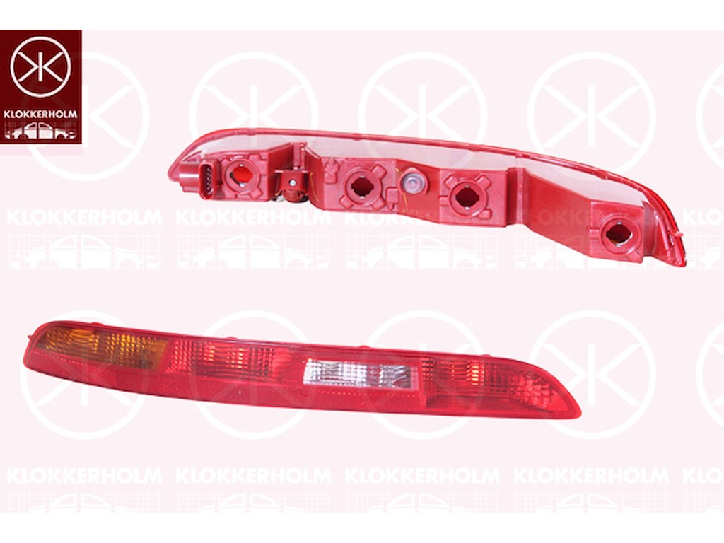 Kombinationsbackljus, Vänster, Lamptyp: WY16W