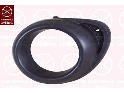 Ventilation Grille, bumper, Left Front, with hole(s) for fog lights, Colour: anthracite/black