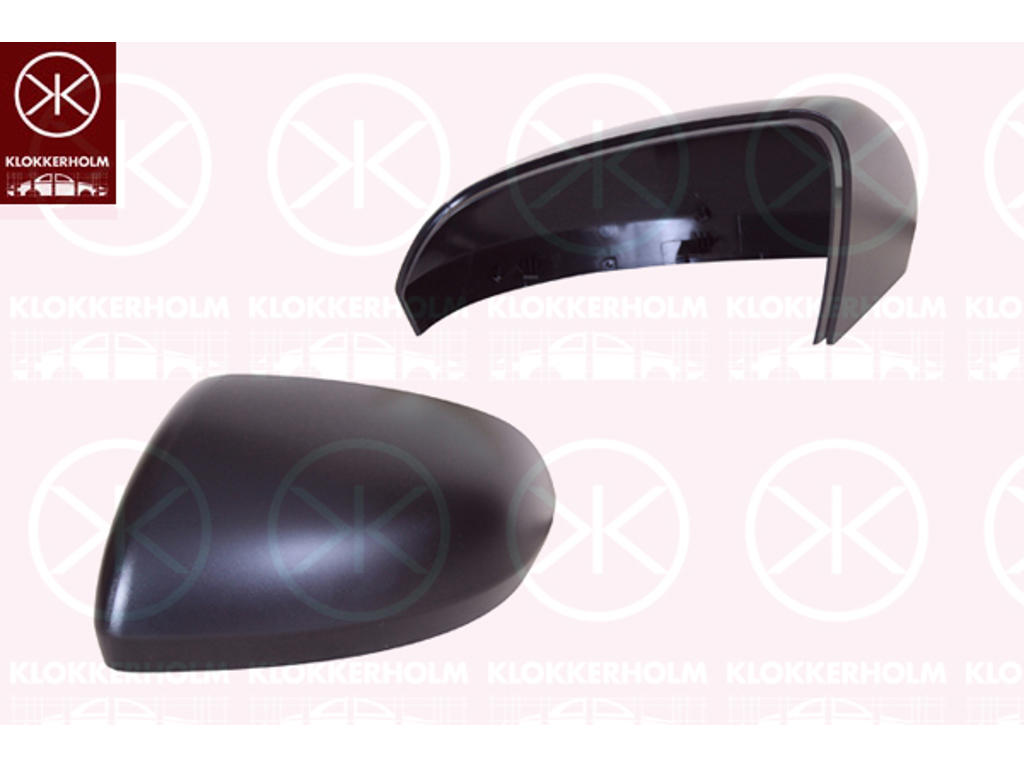 Boitier, rétroviseur extérieur, noir, gauche