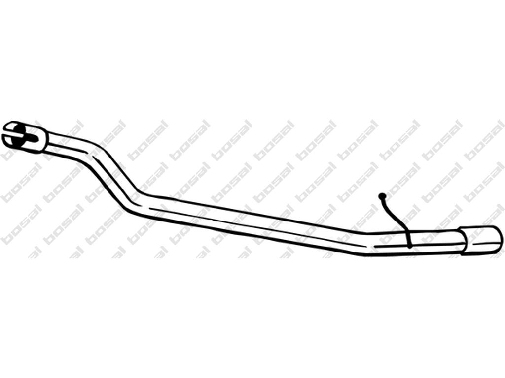 Exhaust Pipe, See accessories list for additionally required parts:  