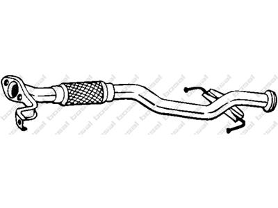 Exhaust Pipe, See accessories list for additionally required parts:  