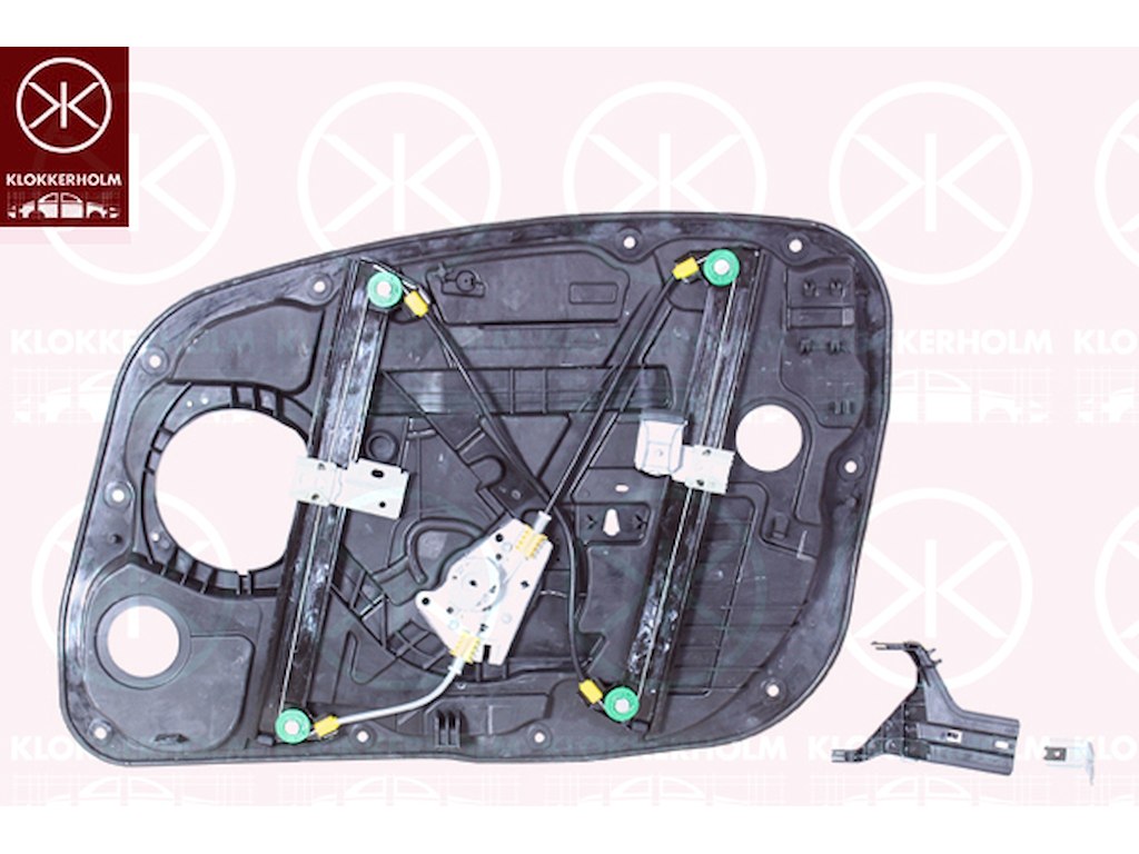 Window Regulator, with electric motor, without comfort function, Electric, Right Front, Supplementary Article/Supplementary Info: with a plate