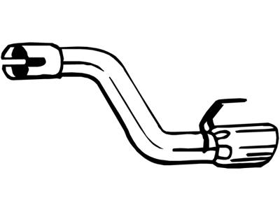 Exhaust Pipe, See accessories list for additionally required parts:  
