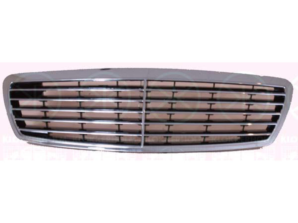 Radiator Grille, Avantgarde, Full Body Section, black, chrome/black