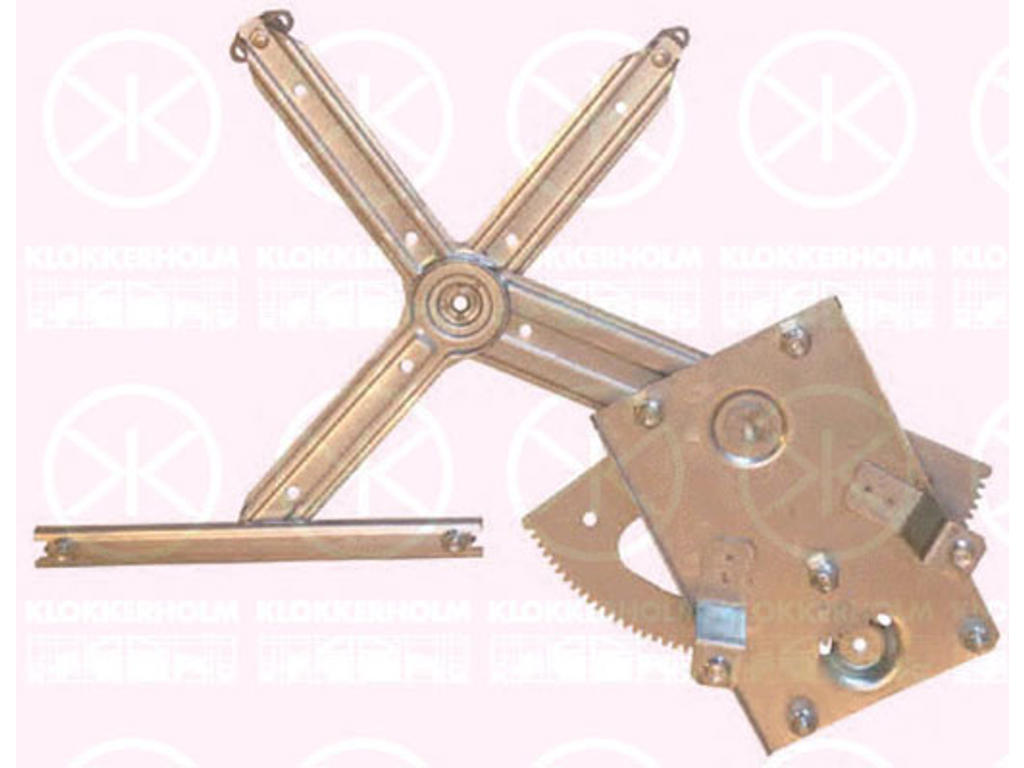 Window Regulator, without electric motor, Electric, Left Front