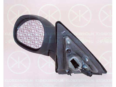 Exterior Mirror, Control: cable pull, Convex, Right
