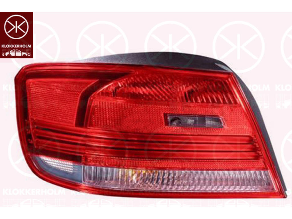 Tail Light Assembly, Left, Outer section, LED, with bulb holder, ULO