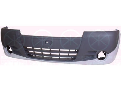 Bumper, w/primer, Partial primed, Front, with hole(s) for fog lights