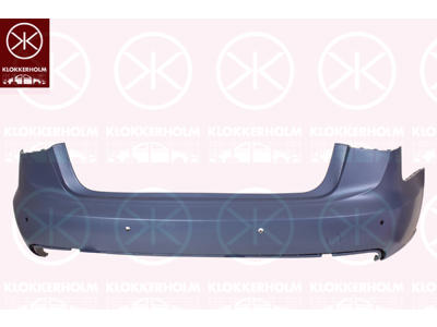 Bumper, Rear, with hole(s) for park distance control, not for trim level: S-LINE, w/primer