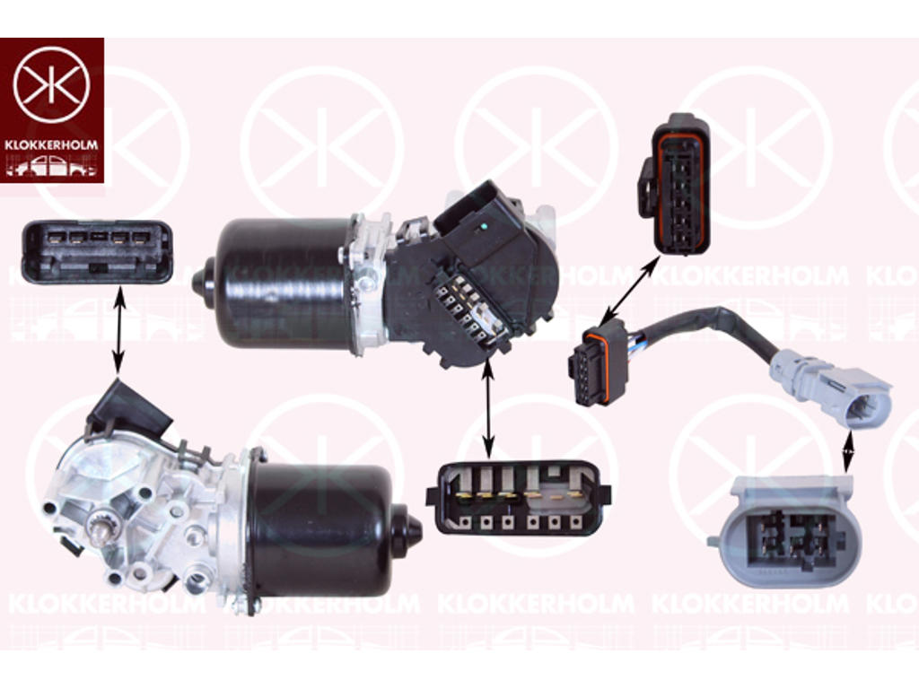 Wiper Motor, Front, Voltage [V]: 12