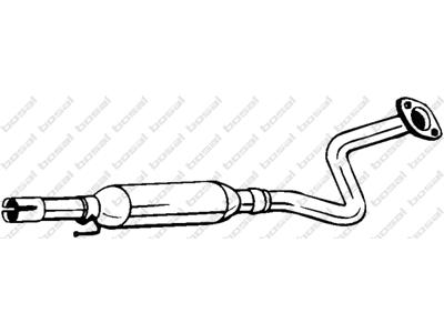 Centre Muffler, See accessories list for additionally required parts:  