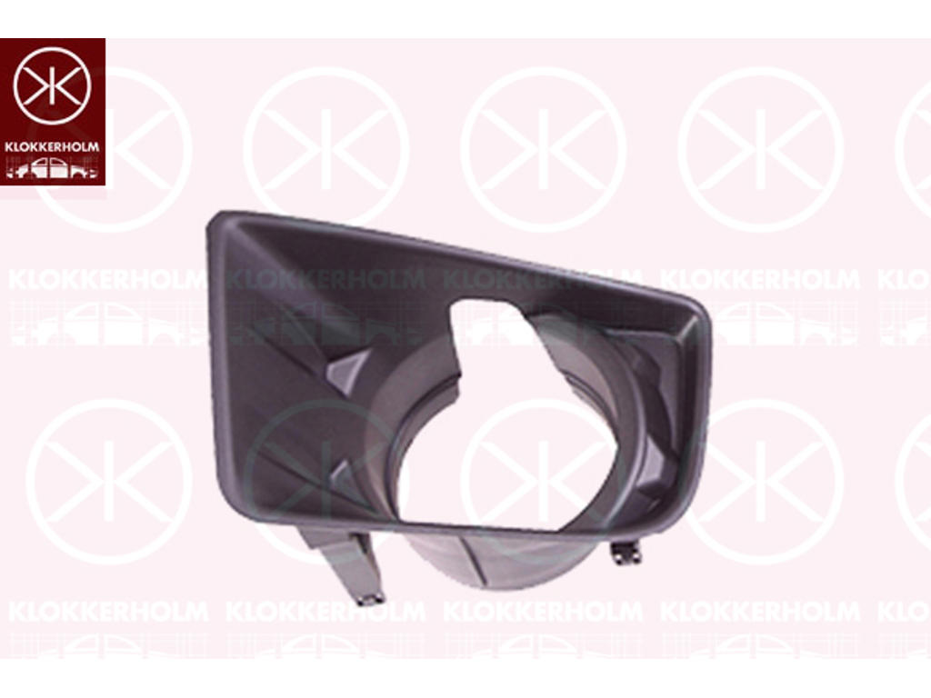 Ventilation Grille, bumper, Right Front, with hole(s) for fog lights