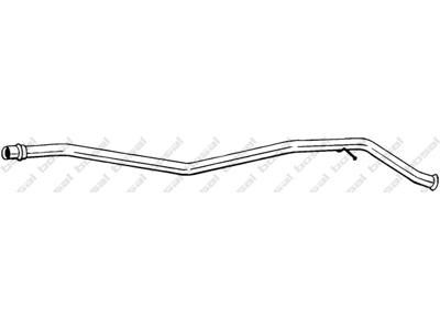 Exhaust Pipe, See accessories list for additionally required parts:  