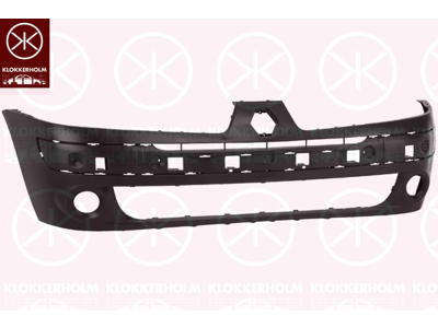 Bumper, w/primer, Front, with hole(s) for fog lights