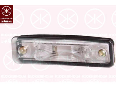 Licence Plate Light, with bulb holder