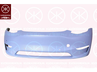 Bumper, w/primer, with hole(s) for park assist (parallel parking), Front