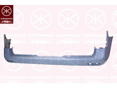 Bumper, w/primer, for vehicles with blind spot assistant, Rear, Wheelbase: short wheelbase