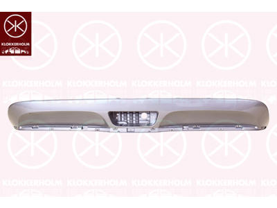 Bumper, Rear, grey, Lower Section, Painted