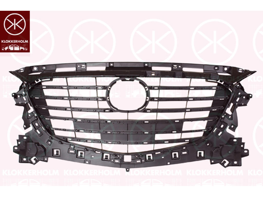 Radiator Grille, dark grey, Centre Section