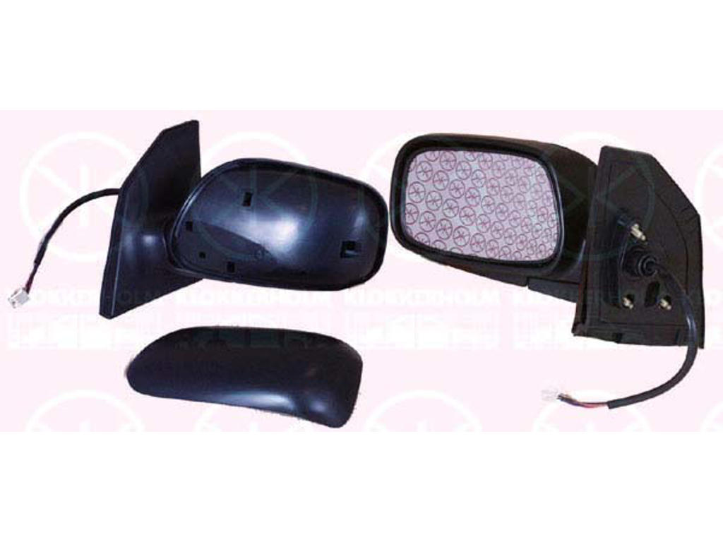 Exterior Mirror, for electric mirror adjustment, Convex, Heatable, Left, Connector Shape: round, Number of pins: 5