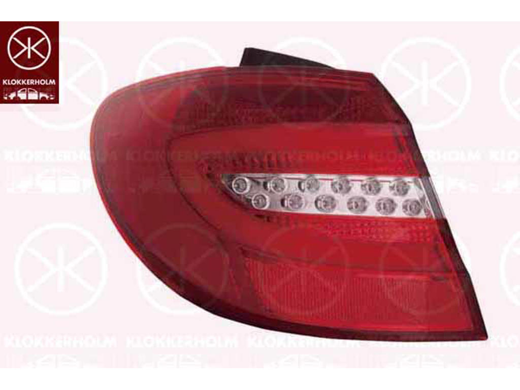 Baglygte, højre, ydre del, LED, P21W, uden lampeholder