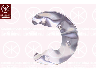 Splash Guard, brake disc, Front Axle Left, for brake disc diameter [mm]: 314, for brake disc diameter [mm]: 320, for brake disc diameter [mm]: 345, Aluminium