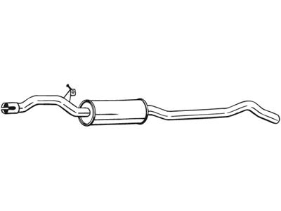 Centre Muffler, See accessories list for additionally required parts:  