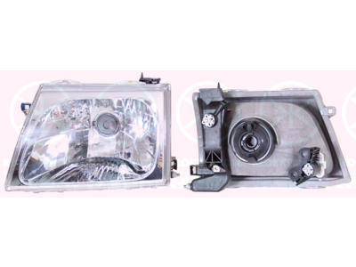Headlight, Left, H4, not ECE approved, for vehicles without headlight levelling, Depo