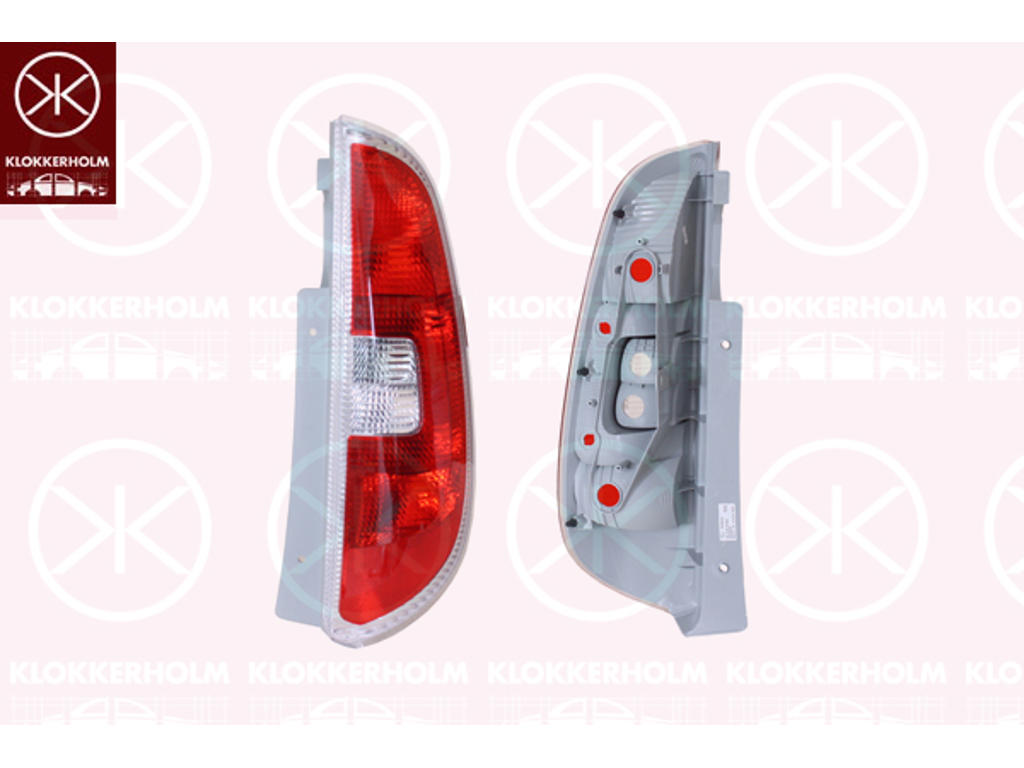 Tail Light Assembly, without bulb holder, Left