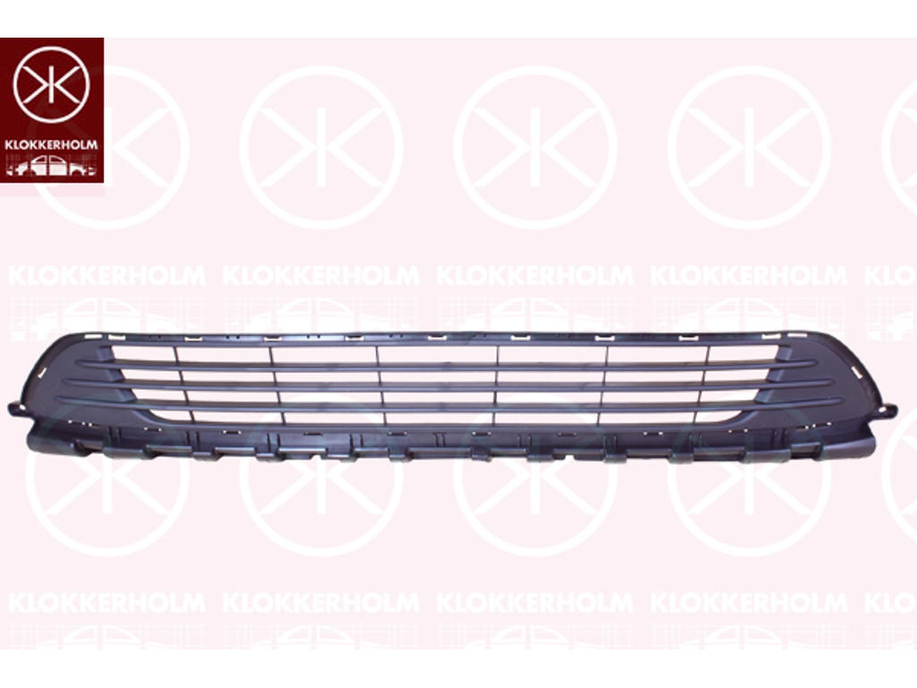 Radiator Grille, Front, black, Lower Section