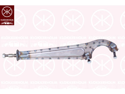 Control/Trailing Arm, wheel suspension, without bush, Rear Axle Left, Trailing Arm