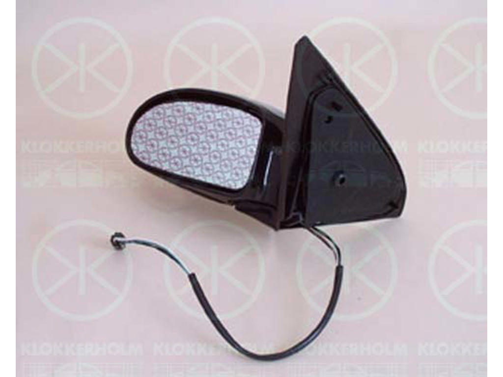Exterior Mirror, w/primer, for electric mirror adjustment, Convex, Heatable, Left