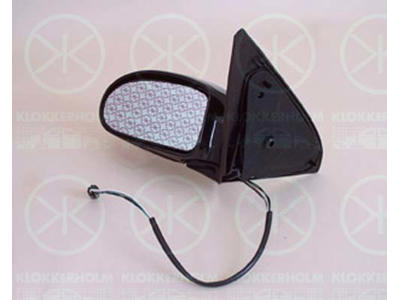 Exterior Mirror, w/primer, for electric mirror adjustment, Convex, Heatable, Left