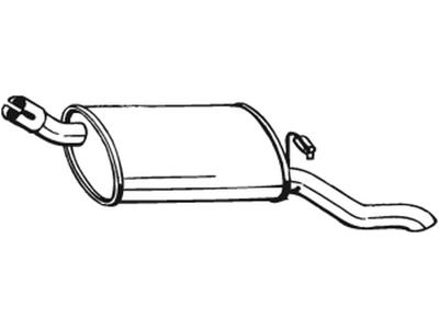 Rear Muffler, See accessories list for additionally required parts:  