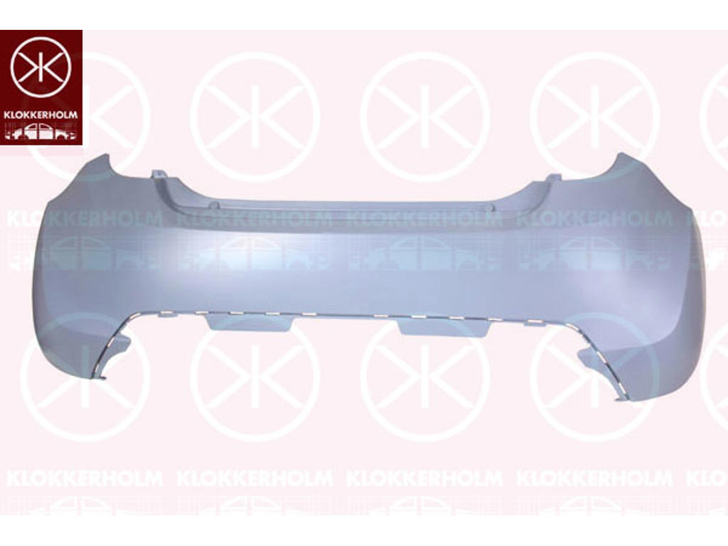 Bumper, Rear, Smooth, black, not for vehicle equipment line/variant: LTZ,SPORT